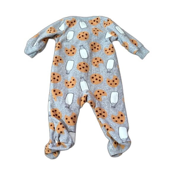 Baby's First Christmas Fleece Footed Sleeper Lot of 2 Carter's & Little Me 0-3M - Picture 6 of 7